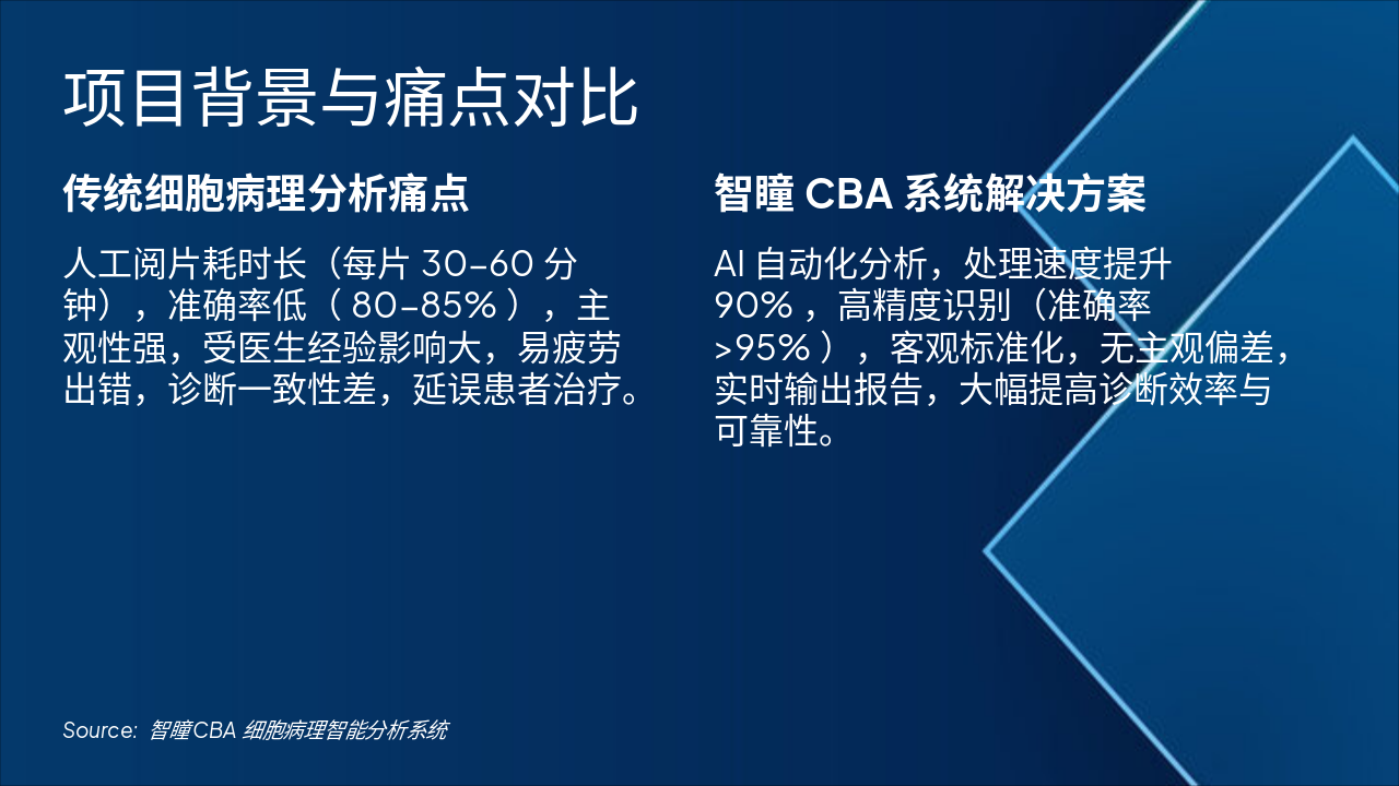 Slide 3 - 项目背景与痛点对比