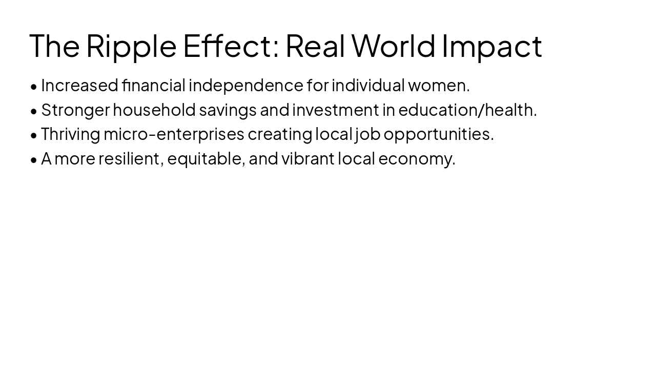 Slide 8 - The Ripple Effect: Real World Impact