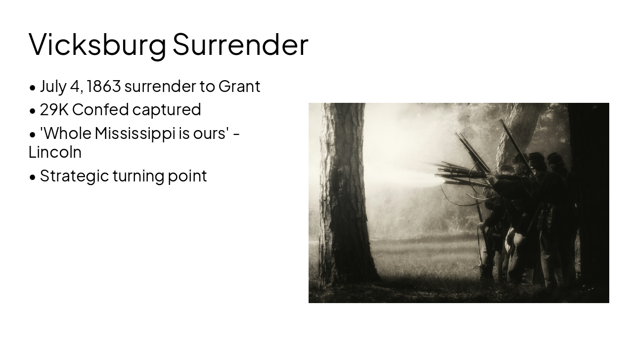 Slide 20 - Vicksburg Surrender