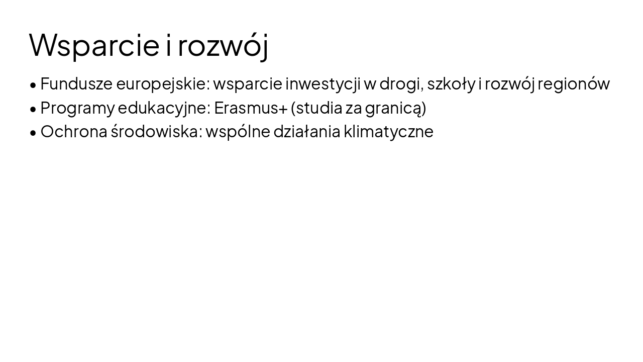 Slide 15 - Wsparcie i rozwój