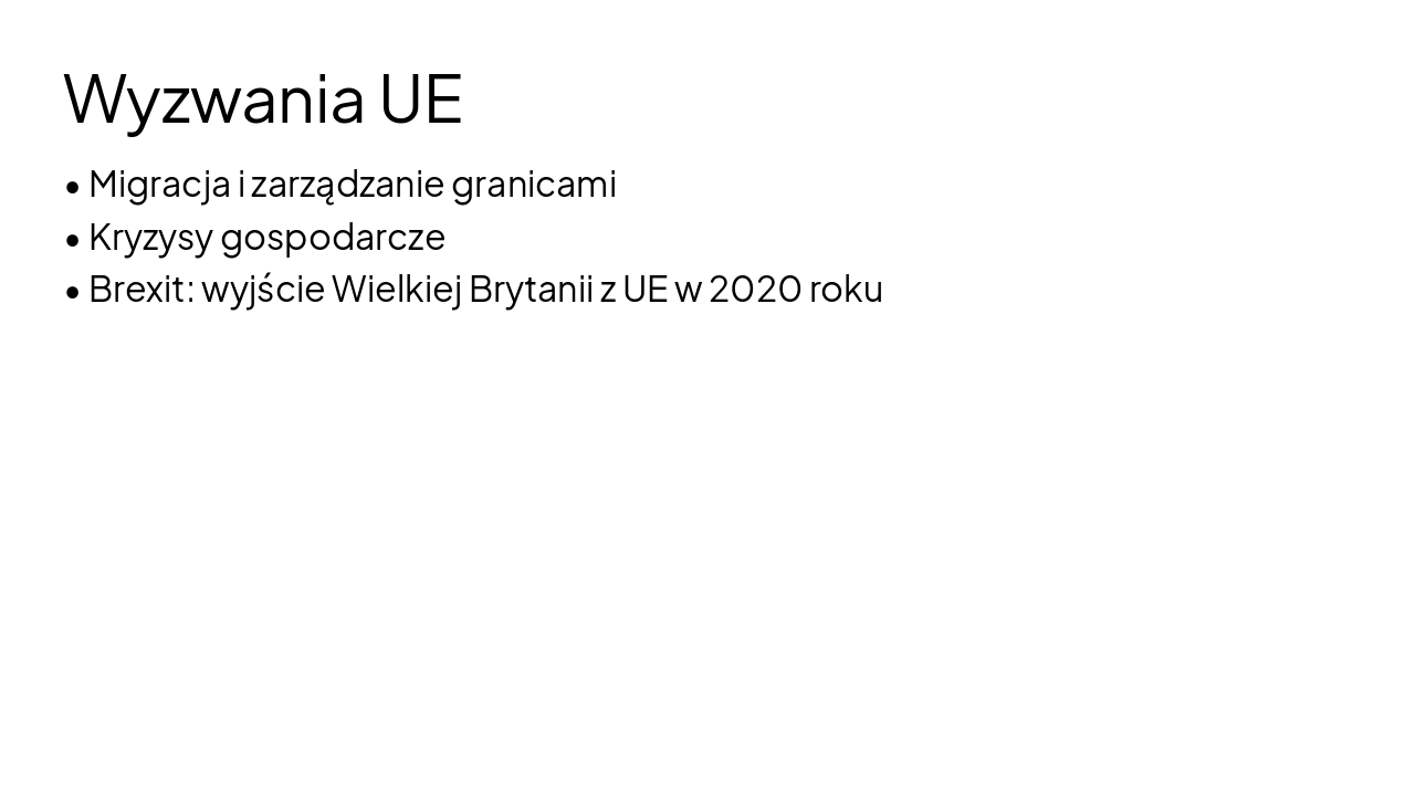 Slide 18 - Wyzwania UE