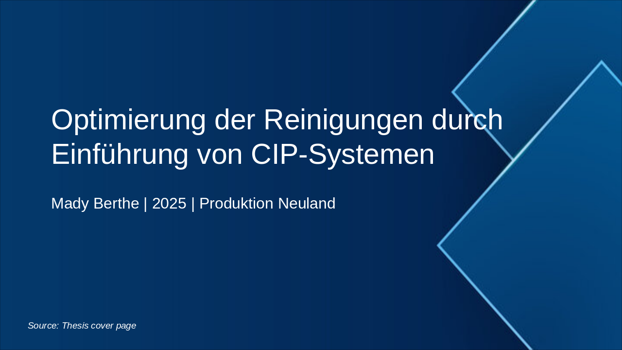 Optimizing Cleaning with CIP Systems