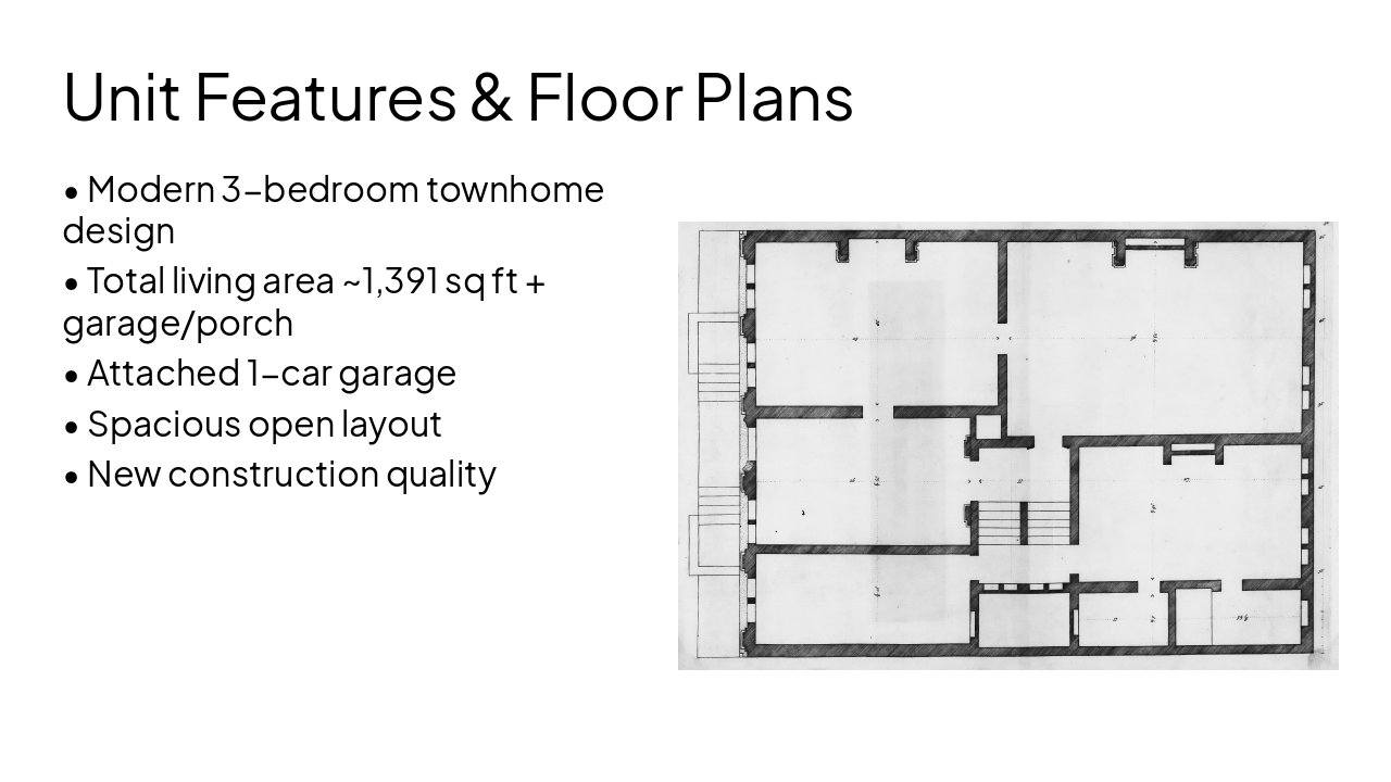 Slide 8 - Unit Features & Floor Plans