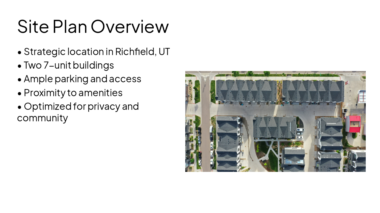 Slide 9 - Site Plan Overview