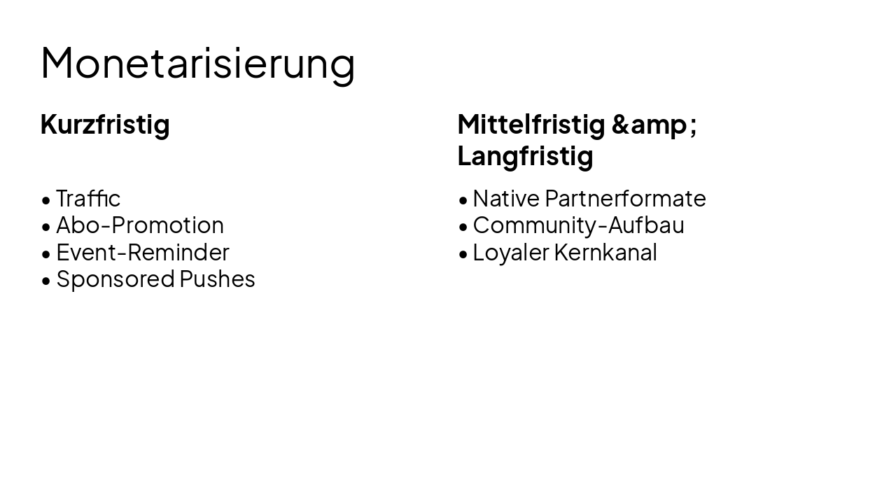Slide 7 - Monetarisierung