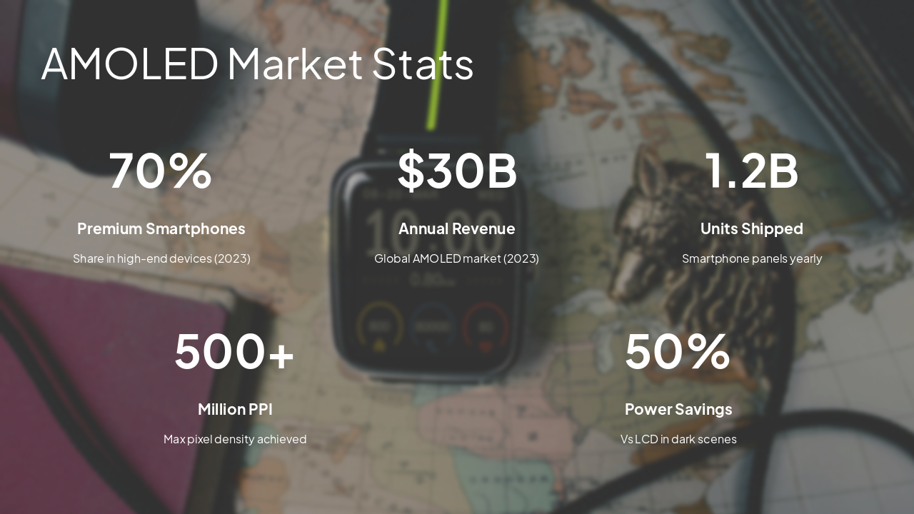 Slide 8 - AMOLED Market Stats