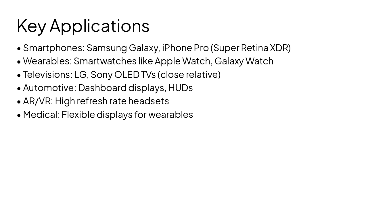 Slide 9 - Key Applications