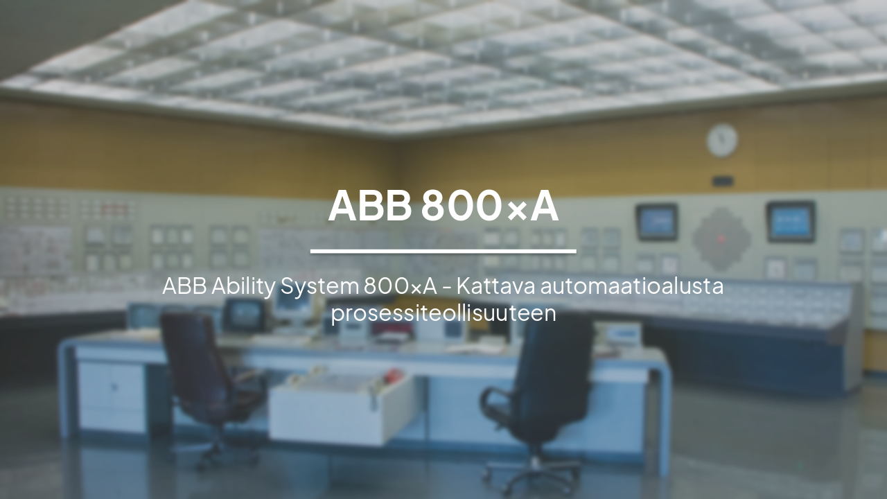 Slide 1 - ABB 800xA