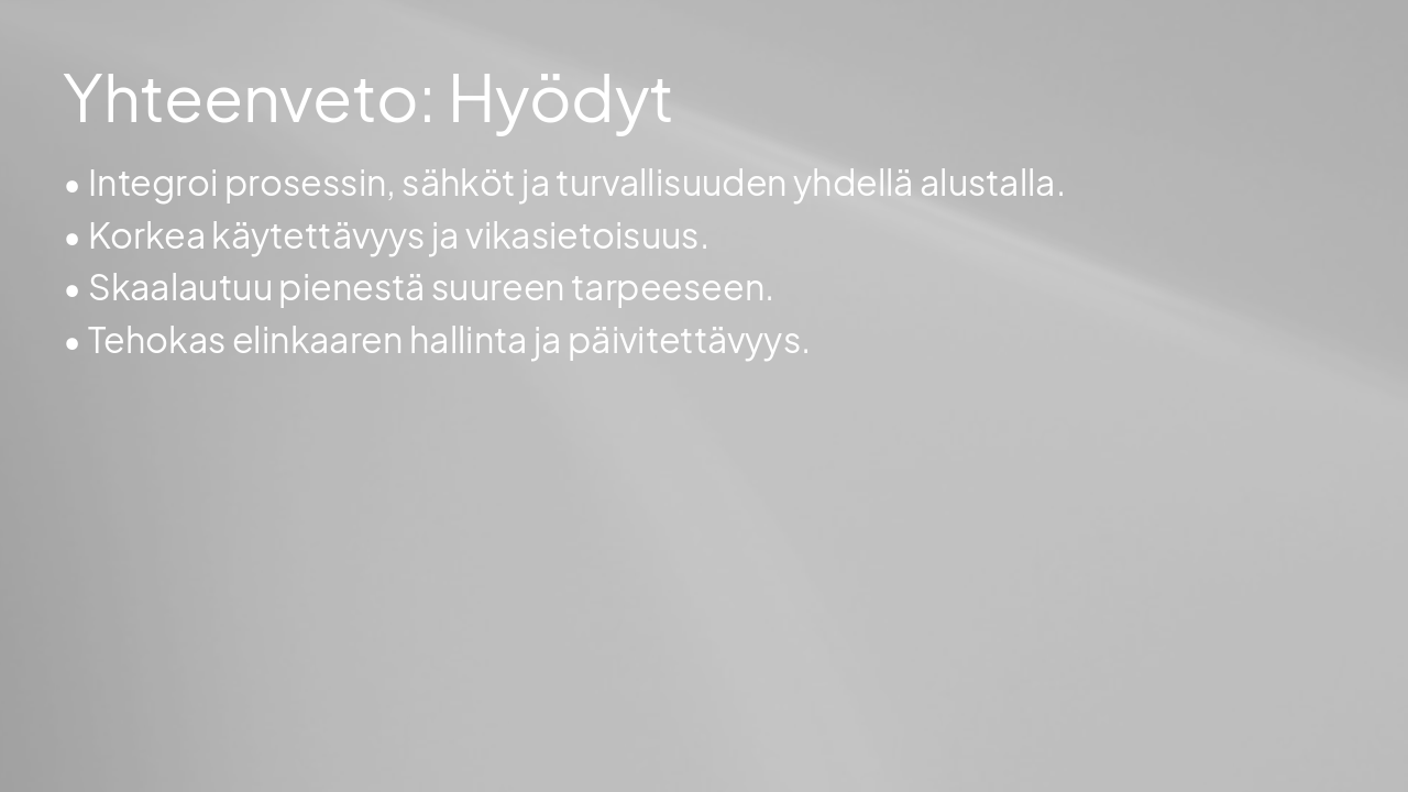Slide 11 - Yhteenveto: Hyödyt