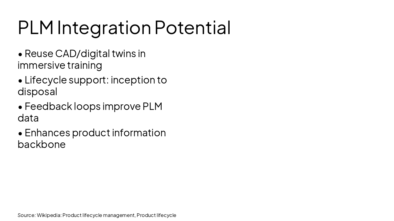 Slide 12 - PLM Integration Potential
