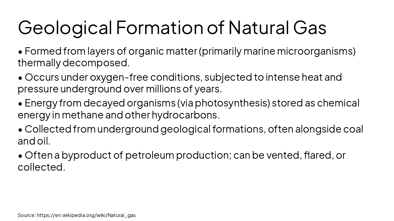 Slide 4 - Geological Formation of Natural Gas