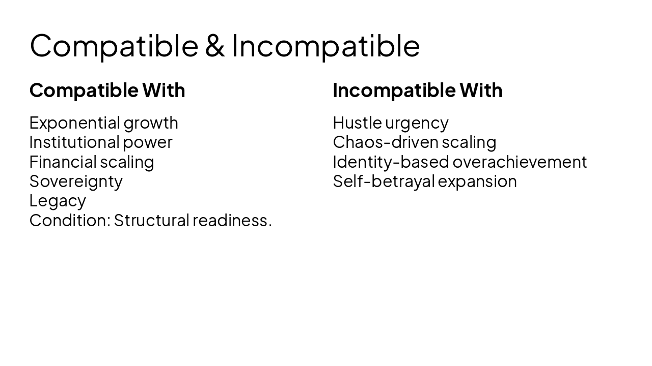 Slide 22 - Compatible & Incompatible