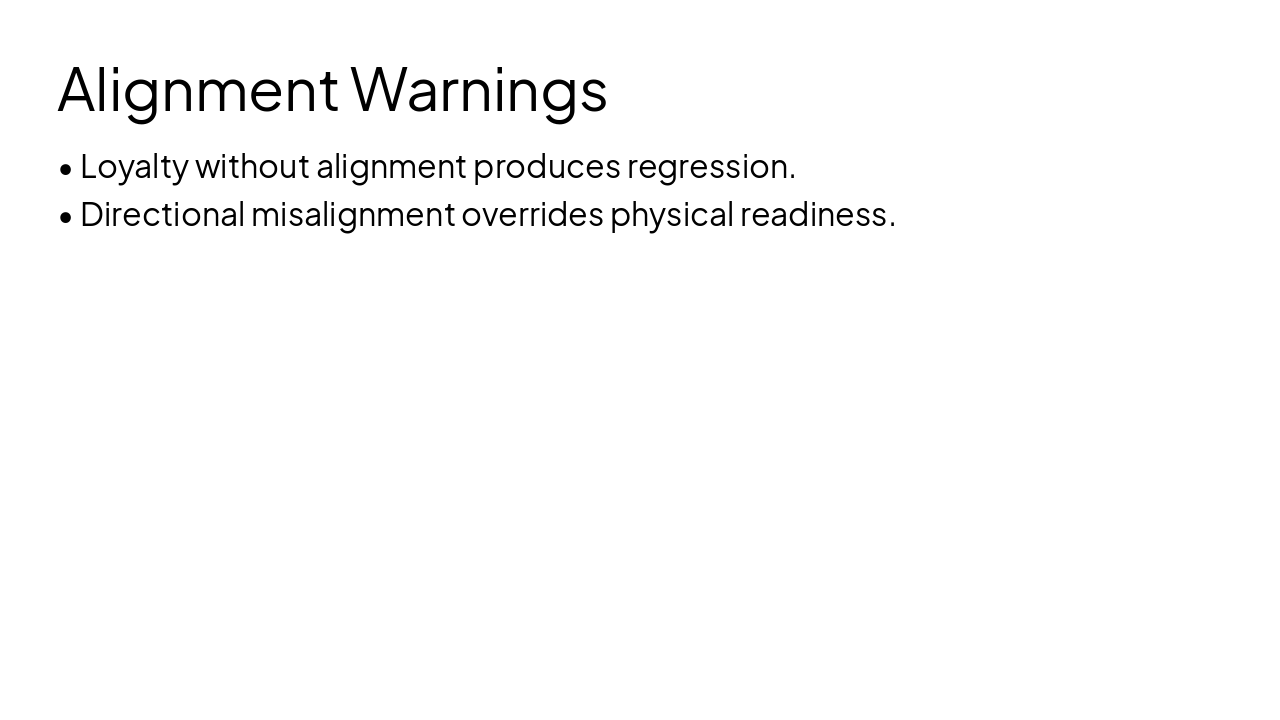 Slide 16 - Alignment Warnings