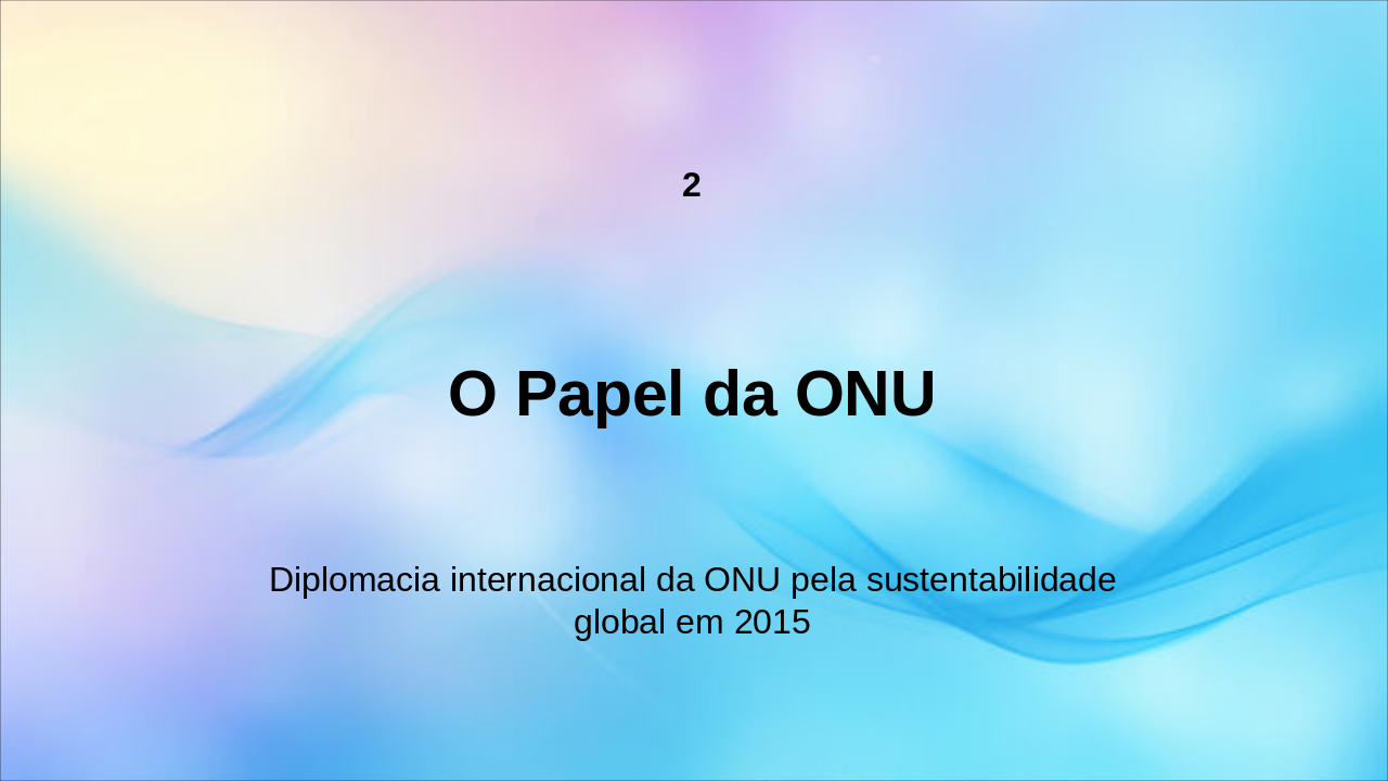 Slide 6 - O Papel da ONU