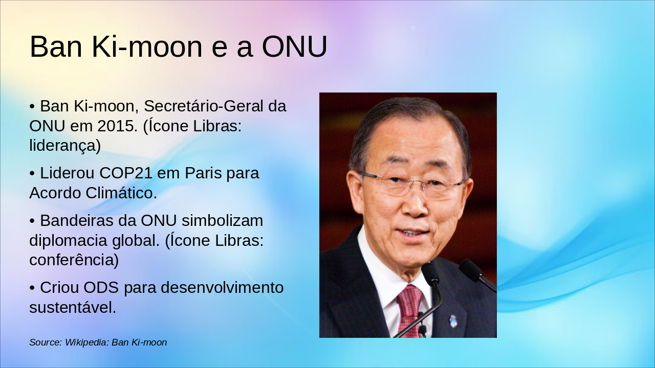 Slide 7 - Ban Ki-moon e a ONU