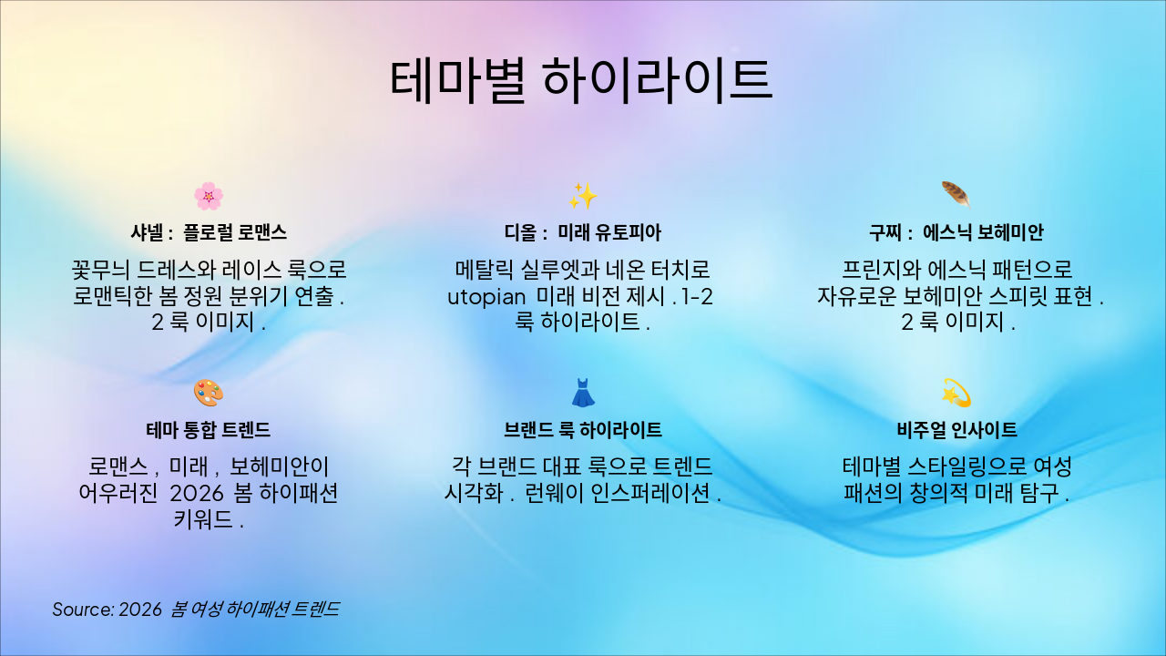 Slide 6 - 테마별 하이라이트