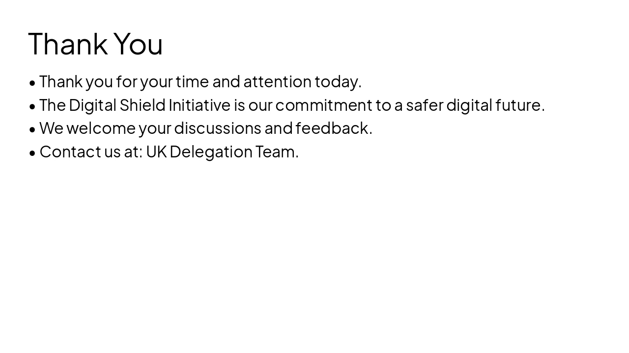 Slide 16 - Thank You