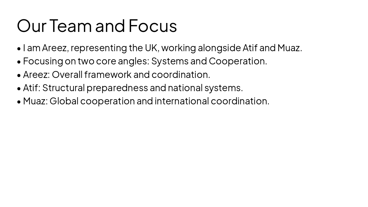 Slide 3 - Our Team and Focus