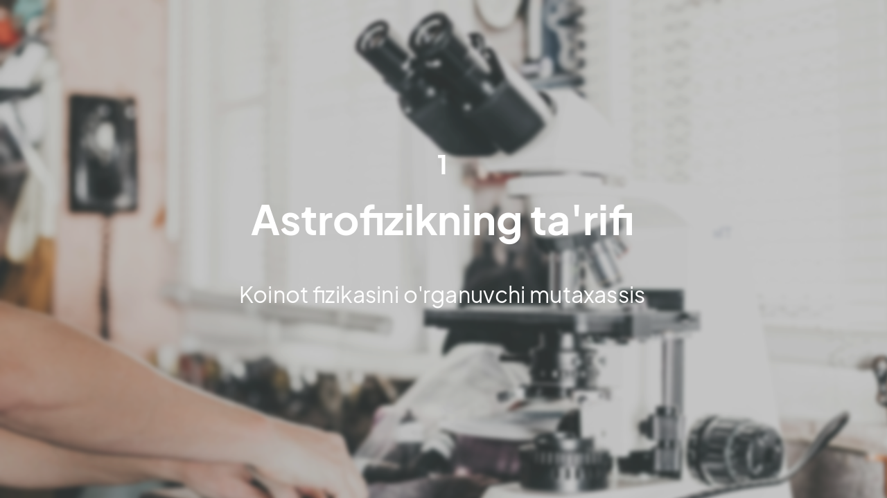 Slide 3 - Astrofizik kim?