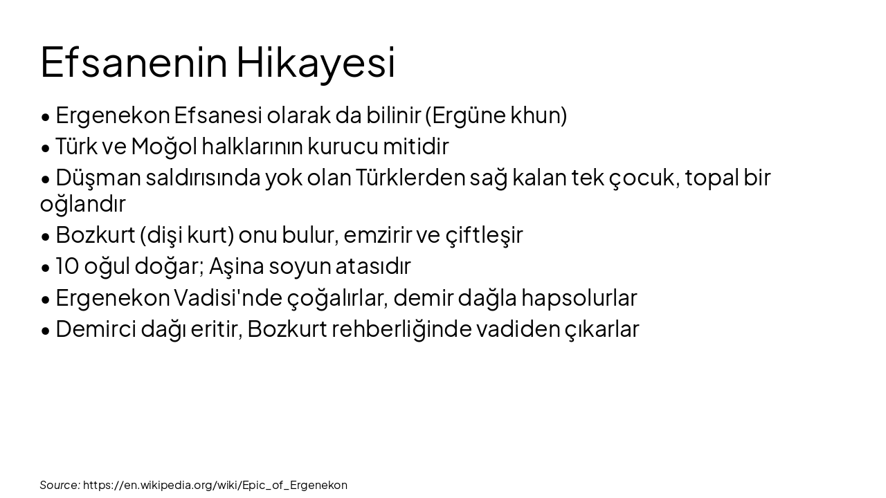 Slide 4 - Efsanenin Hikayesi