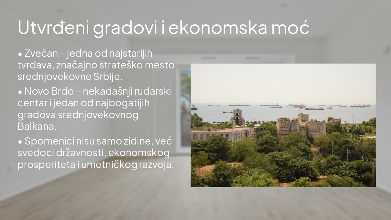 Slide 7 - Utvrđeni gradovi i ekonomska moć