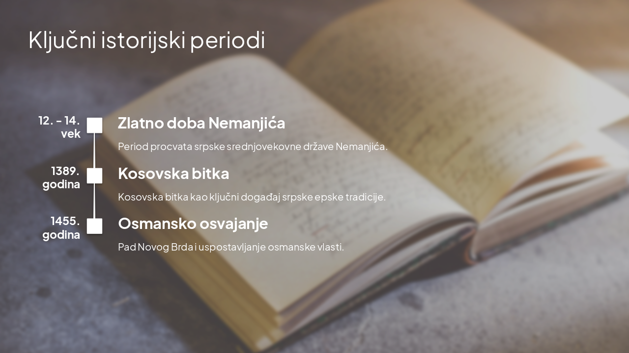 Slide 4 - Ključni istorijski periodi