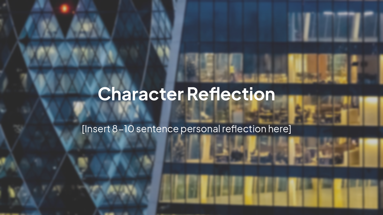 Slide 3 - Final Reflection