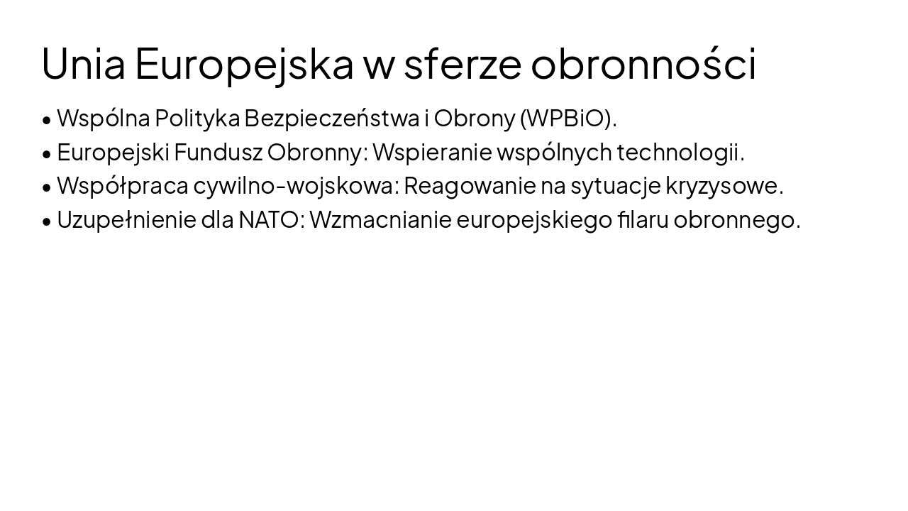 Slide 5 - Unia Europejska w sferze obronności
