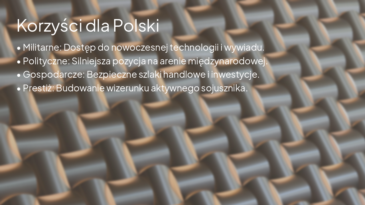 Slide 6 - Korzyści dla Polski