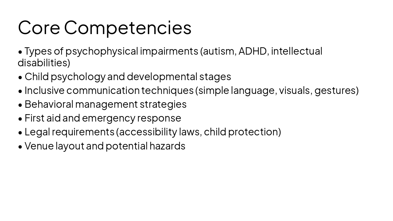 Slide 7 - Core Competencies