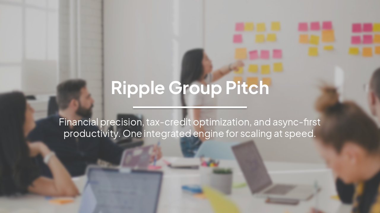 Slide 1 - Ripple Group Pitch