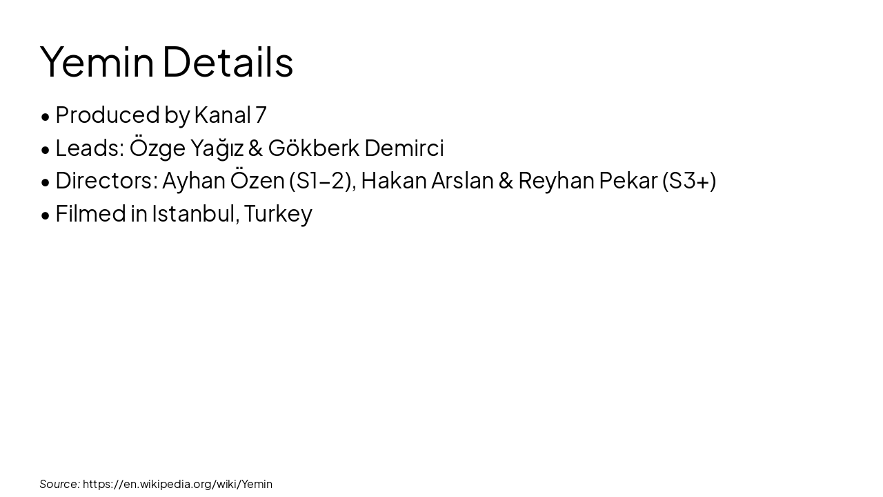 Slide 7 - Yemin Details