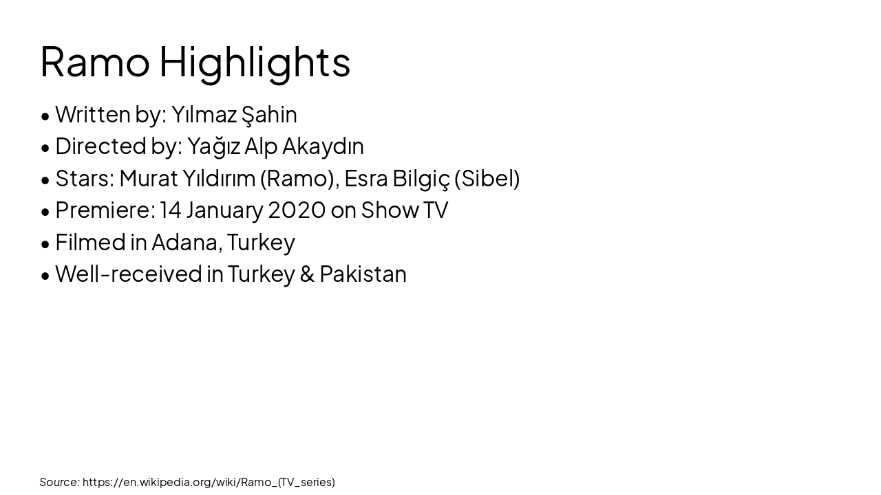 Slide 10 - Ramo Highlights