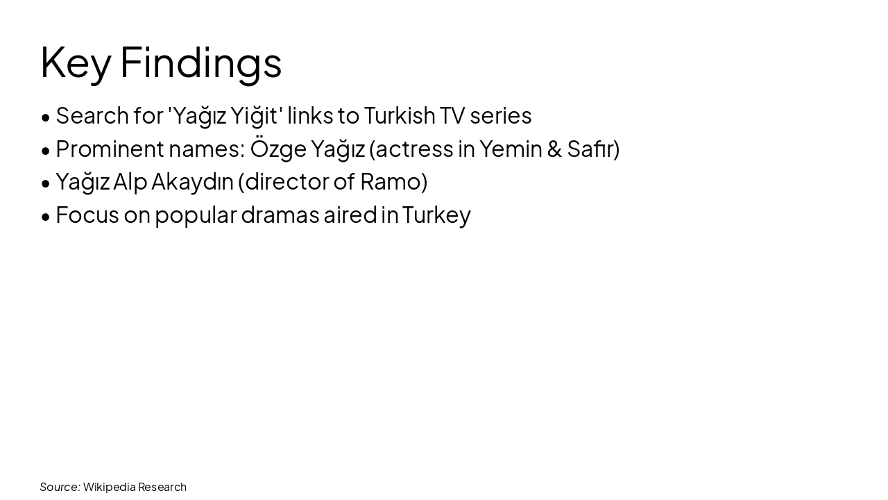 Slide 5 - Key Findings