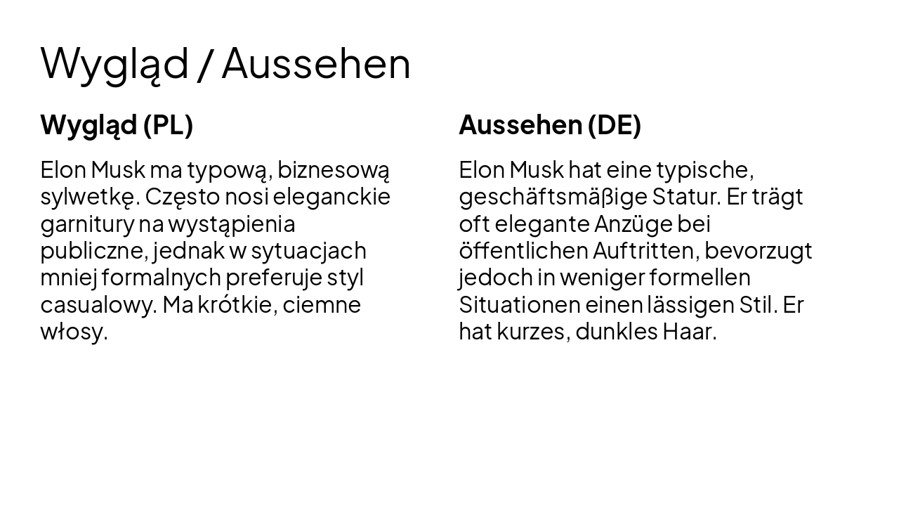 Slide 4 - Wygląd / Aussehen