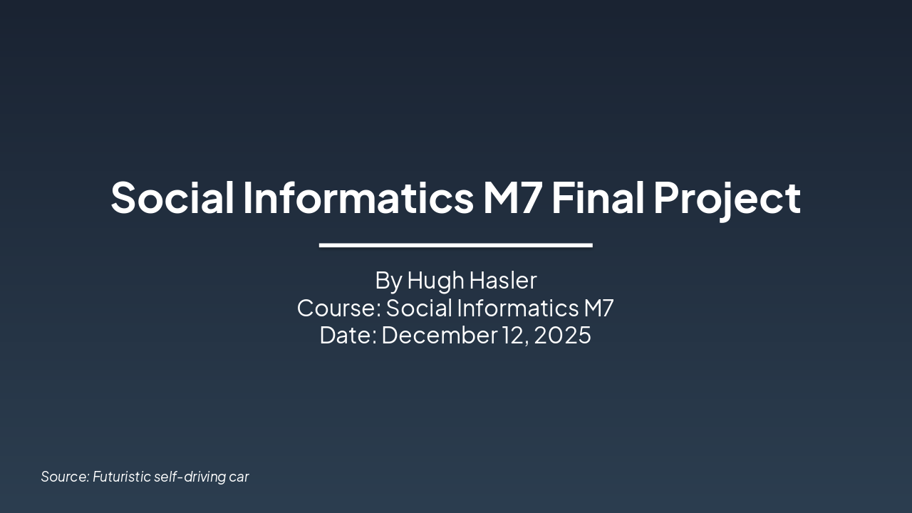 Tech Determinism & Autonomous Vehicles (38 chars)