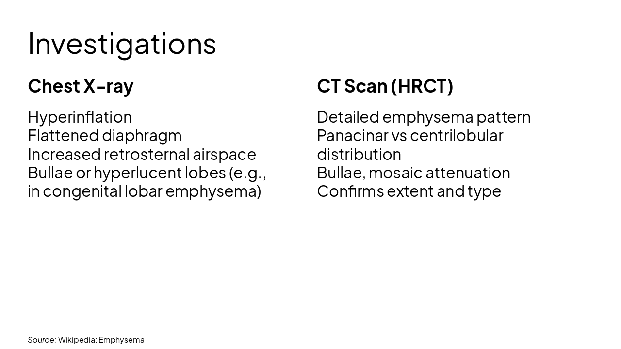 Slide 8 - Investigations