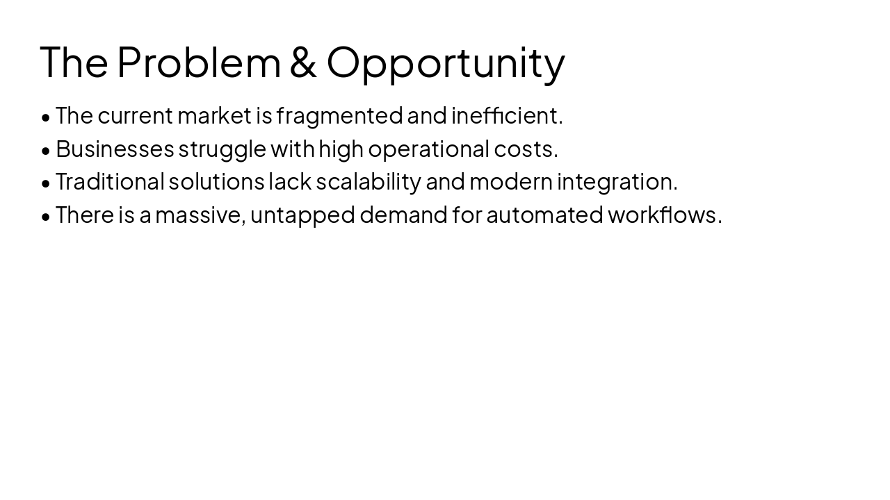 Slide 3 - The Problem & Opportunity