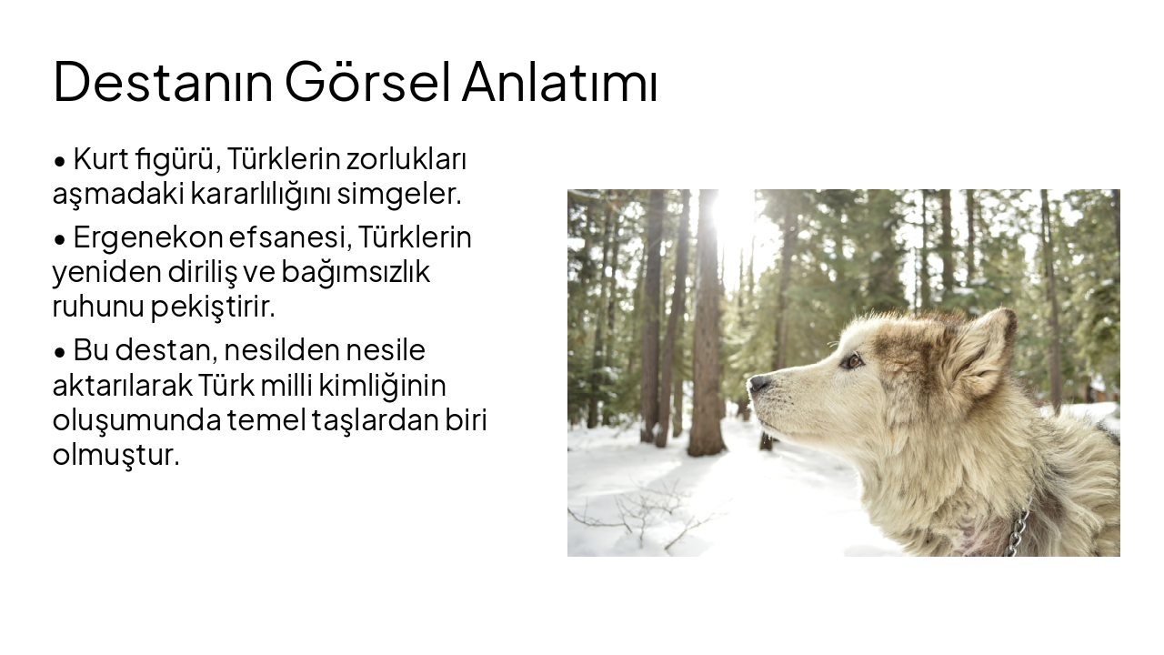 Slide 6 - Destanın Görsel Anlatımı