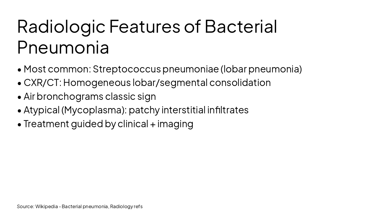 Slide 7 - Bacterial Pneumonia