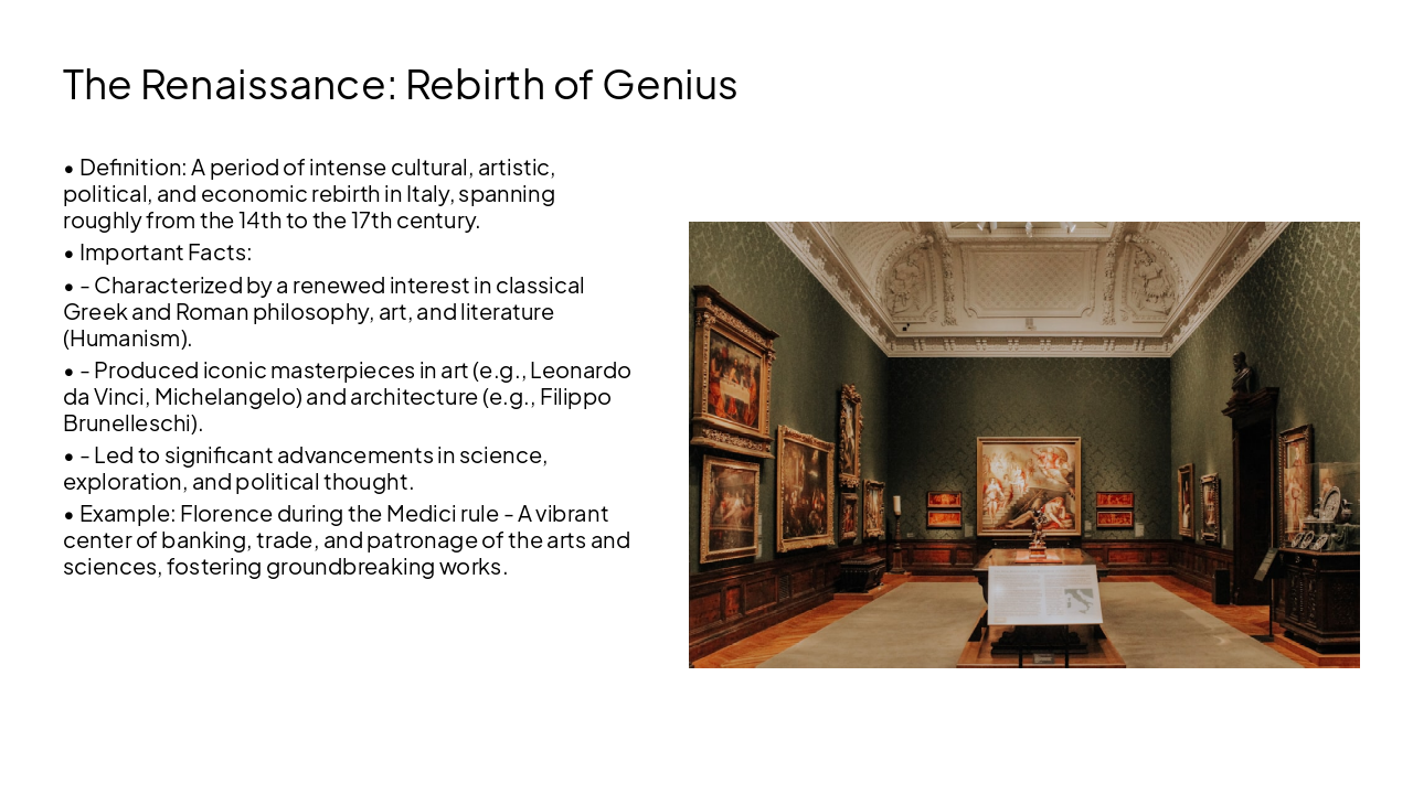 Slide 16 - The Renaissance: Rebirth of Genius