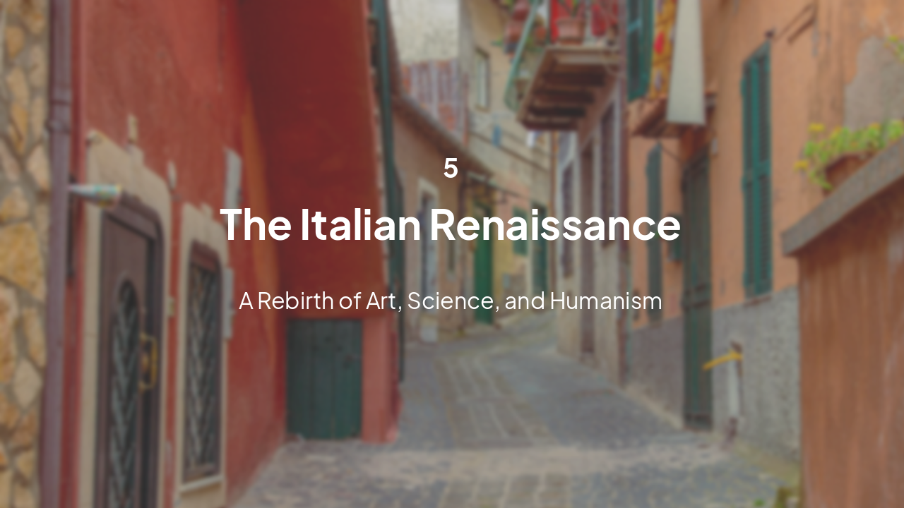 Slide 15 - The Italian Renaissance
