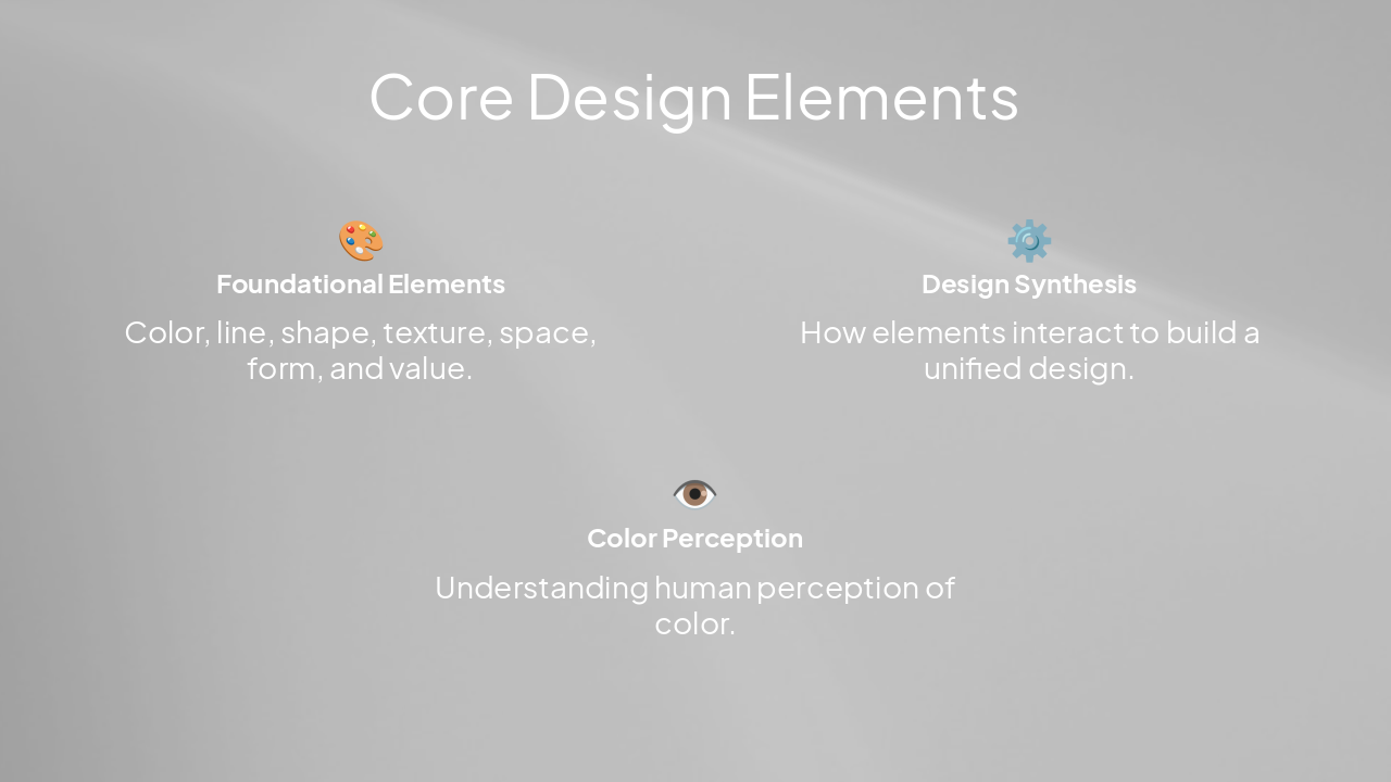Slide 6 - Core Design Elements