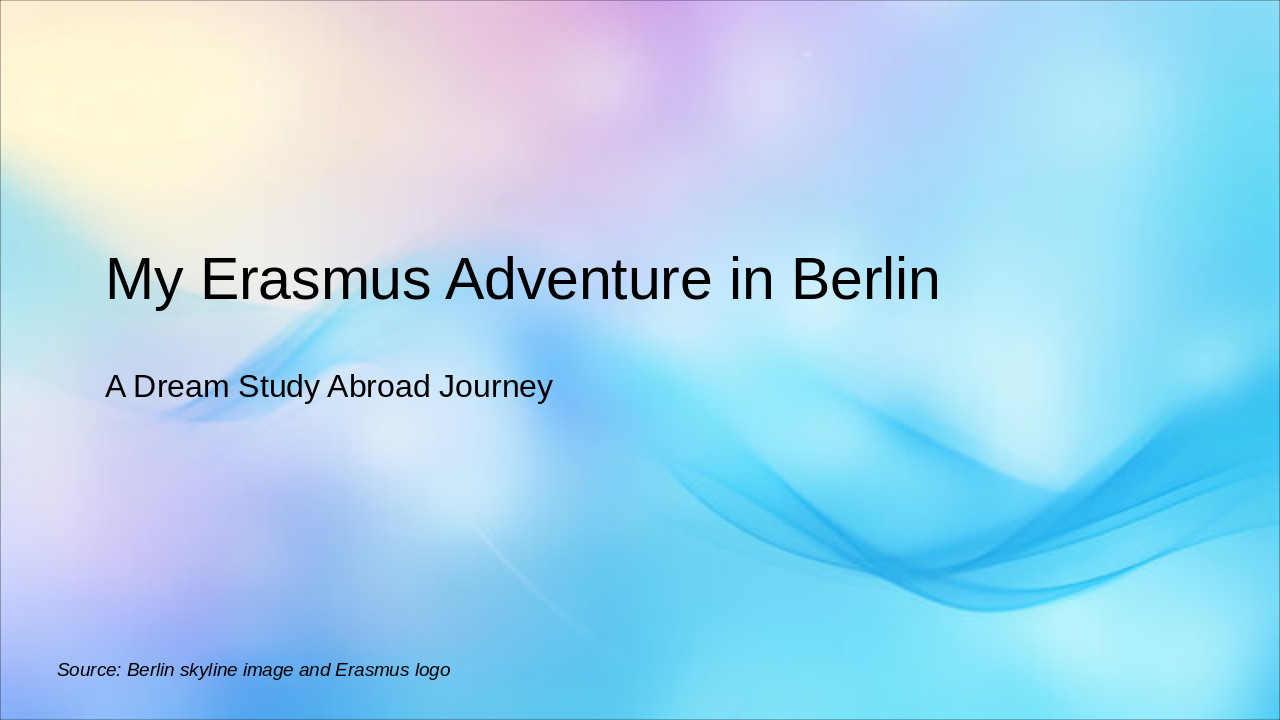 My Erasmus in Berlin