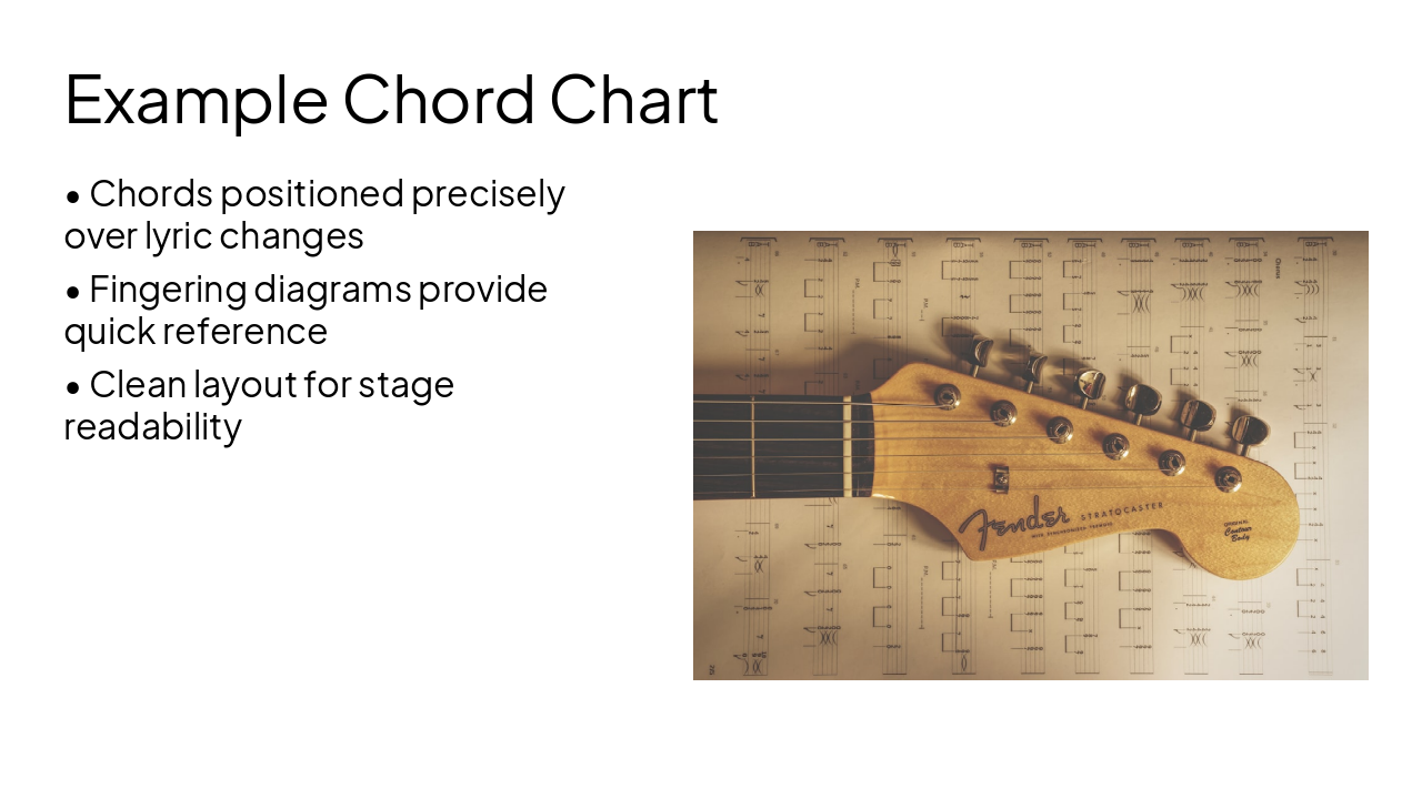 Slide 5 - Example Chord Chart