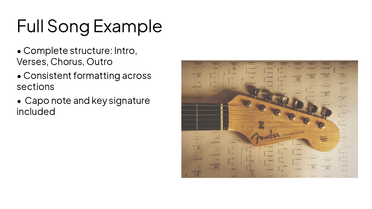 Slide 12 - Full Song Example