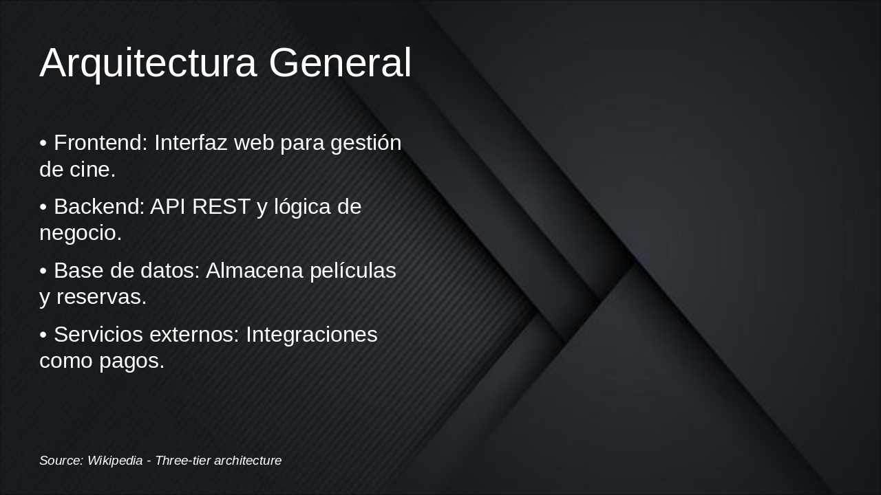Slide 2 - Arquitectura General