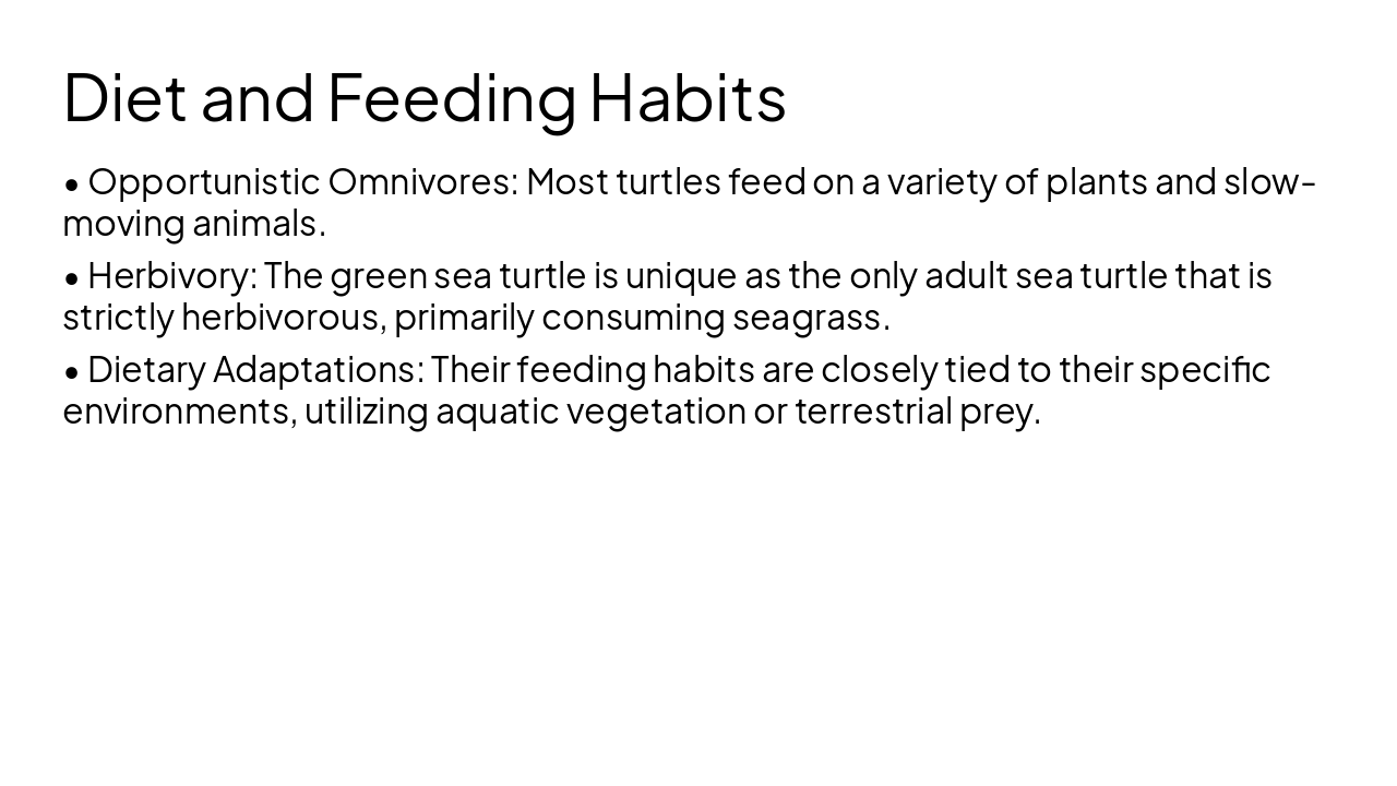 Slide 6 - Diet and Feeding Habits