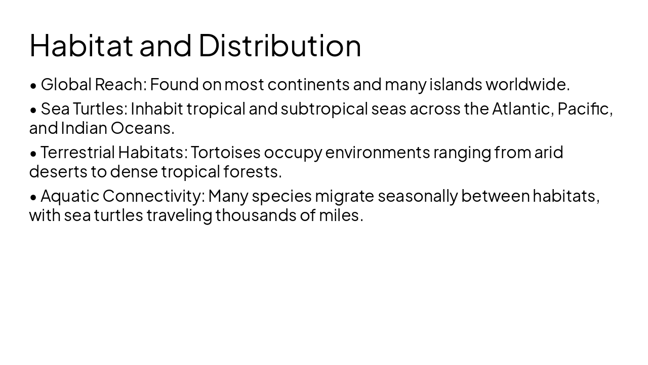 Slide 5 - Habitat and Distribution