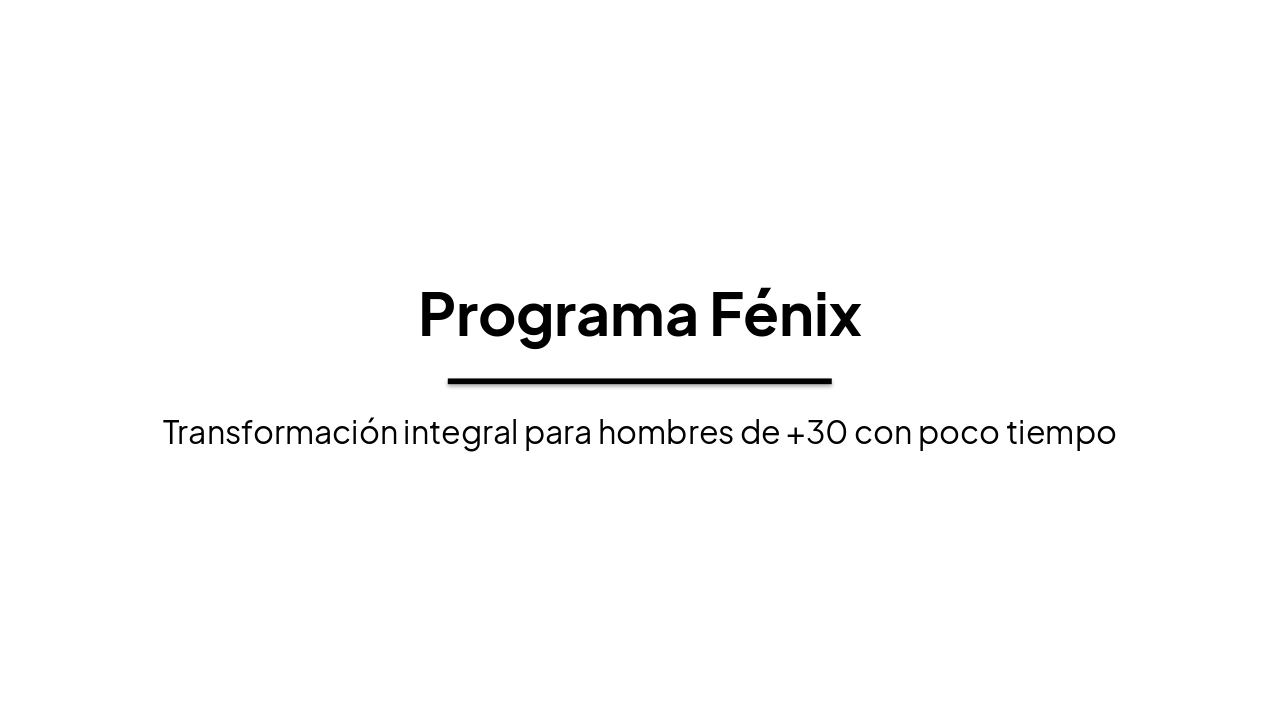 Slide 1 - Programa Fénix